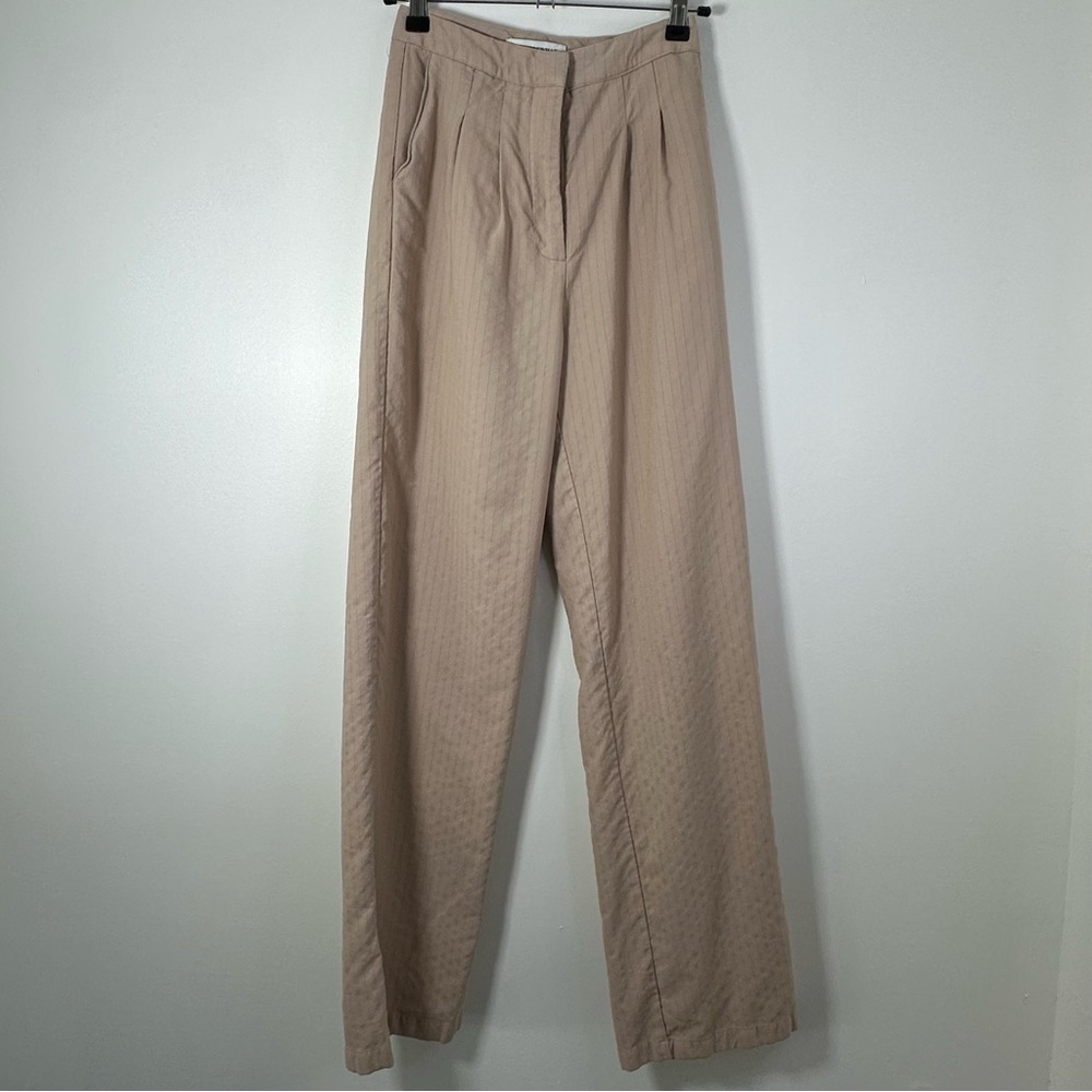 Revolve WeWoreWhat Women’s Khaki Pinstripe Trousers Size 2